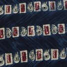 PETER THOMAS STRIPE NAVY RED GREY SILK Men Neck Tie  Men Designer Tie EUC