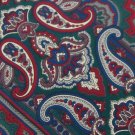 PIERRE CARDIN PAISLEYS BLUE RD GREEN SILK MEN NECK TIE Men Designer Tie EUC