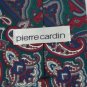 PIERRE CARDIN PAISLEYS BLUE RD GREEN SILK MEN NECK TIE Men Designer Tie EUC