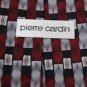 New PIERRE CARDIN USA SQUARE DIAMOND STRIPE MAROON GREY Men Designer Tie