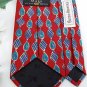 COUNTESS MARA USA PAISLEY DIAMOND RED BLUE Men Neck Tie Men Designer Tie EUC