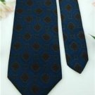 #1A USA Seller   NECKTIE Vintage Oleg Cassini NavyBlue Diamond Narrow Men