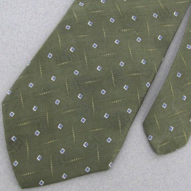 New Perry Ellis Portfolio Silk Men Dress Olive Grn Shirt Men Designer Tie