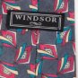 #1A WINDSOR DIAMONDS GREY RED BLUE YELLOW SILK Mens TIE NECKTIE