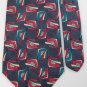 #1A WINDSOR DIAMONDS GREY RED BLUE YELLOW SILK Mens TIE NECKTIE