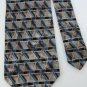 New STAFFORD BROWN WHITE BLUE GREY SILK MEN NECK TIE Men Designer Tie EUC