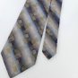 New STAFFORD GRAY BURLYWOOD WOVEN SILK MENS NECK TIE Men Designer Tie EUC