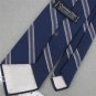 VTG CHRISTIAN DIOR BLUE STRIPE NARROW LOGO 1960 60s 70s Mens Neck Tie #V-1 EVC