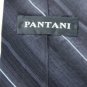 #1A USA Seller PANTANI STRIPE BLACK GREY SILK MEN NECK TIE