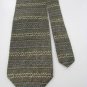 NWT GEOFFREY BEENE USA STRIPE OVAL OLIVE BLUE Neck Tie Men Designer Tie EUC
