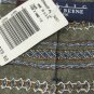 NWT GEOFFREY BEENE USA STRIPE OVAL OLIVE BLUE Neck Tie Men Designer Tie EUC