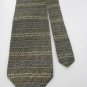 NWT GEOFFREY BEENE USA STRIPE OVAL OLIVE BLUE Neck Tie Men Designer Tie EUC