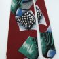 #1A New ANDALORO MAROON GREEN BLUE BLACK SILK MEN NECK TIE Mens