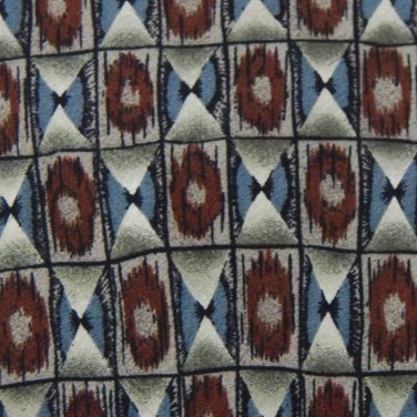 COCKTAIL COLLECTIONS GRAY BROWN CHECKER MEN NECK TIE Men Designer Tie EUC