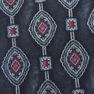 STAFFORD STRIPE BLACK MAROON BLUE SILK MEN NECK TIE Men Designer Tie EUC