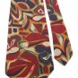 #1A JONES NEW YORK ABSTRACT YELLOW PURPLE RED MEN NECK TIE