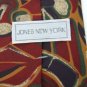 #1A JONES NEW YORK ABSTRACT YELLOW PURPLE RED MEN NECK TIE
