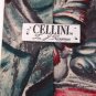Cellini Green Floral Art Deco Beige Red Silk Neck Tie Men Designer Tie EUC