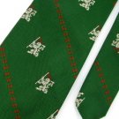 Vintage Wemlon Wembley Texture Dragon Art 60s Green Men Neck Tie Necktie  #EV