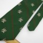 Vintage Wemlon Wembley Texture Dragon Art 60s Green Men Neck Tie Necktie  #EV