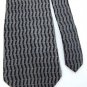 DKNY WAVES BLACK WHITE RED SILK MEN NECK TIE Men Designer Tie EUC