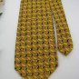 GEOFFREY BEENE USA PAISLEY STRIPE GOLD YELLOW NAVY Neck Tie Men Designer Tie EUC