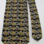 ARTISPHERE CHARLES VINSON USA STRIPE BLACK TAN GOLD Neck Tie Men Designer EUC