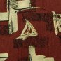 FRIDAY SOLUTION ABSTRACT MAROON BEIGE SILK MEN NECK TIE Men Designer Tie EUC