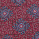 GEOFFREY BEENE RED BLUE GREY SILK  Neck Tie Men Designer Tie EUC