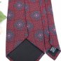 GEOFFREY BEENE RED BLUE GREY SILK  Neck Tie Men Designer Tie EUC