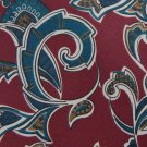 BERT PULITZER MAROON GREEN PAISLEY SILK MEN NECK TIE Men Designer Tie EUC