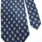 STAFFORD PAISLEYS BLUE TAN GREY SILK MEN NECK TIE Men Designer Tie EUC