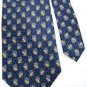 STAFFORD PAISLEYS BLUE TAN GREY SILK MEN NECK TIE Men Designer Tie EUC