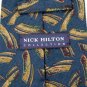New NICK HILTON RUST DARK GRN MAROON SILK MEN NECK Tie Men Designer Tie