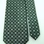 New VAN HEUSEN WOVEN SQAURES GREY BLACK MEN NECK TIE Men Designer Tie EUC