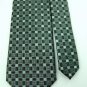 New VAN HEUSEN WOVEN SQAURES GREY BLACK MEN NECK TIE Men Designer Tie EUC