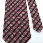 JOSEPH FEISS MAROON RED BLACK WOVEN STRIPE MEN NECK TIE Men Designer Tie EUC