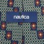 NAUTICA SQUARE STRIPE OLIVE GREEN NAVY MAROON NECK TIE Men Designer Tie EUC