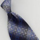 New CROFT & BARROW BLACK GRAY WOVEN GEOMETRIC Neck Tie Men Designer Tie EUC