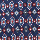 BERT PULITZER NAVY BLUE RED DIAMOND SILK NECK TIE Men Designer Tie EUC