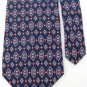 BERT PULITZER NAVY BLUE RED DIAMOND SILK NECK TIE Men Designer Tie EUC