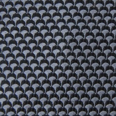 CLUB ROOM WOVEN GREY BLACK 100% SILK TIE NECK TIE Men Designer Tie EUC