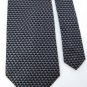 CLUB ROOM WOVEN GREY BLACK 100% SILK TIE NECK TIE Men Designer Tie EUC