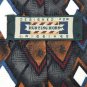 HUNTING HORN RHOMBUS GOLD BLUE WHITE BLACK MEN NECK TIE Men Designer Tie EUC