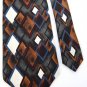 HUNTING HORN RHOMBUS GOLD BLUE WHITE BLACK MEN NECK TIE Men Designer Tie EUC
