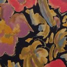 GEOFFREY BEENE FLORAL RED OLIVE BLACK SILK MEN NECK TIE Men Designer Tie EUC