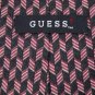 59" Long GUESS BLACK MAROON BEIGE SILK TIE NECK TIE Men Designer Tie EUC