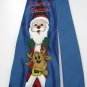 #1A New DALAND Christmas Santa Reindeer RINGER/LIGHT BLUE RED WHITE Necktie Tie