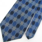 Vintage Wemlon Wembley Wide Checker Blue Texture 60s 70s 1970 Mens Neck Tie #VE