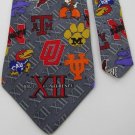 New MERGE LEFT USA BIG 12 XII UT BU GRAY -LUXURY MENS Neck Tie Men Designer Tie